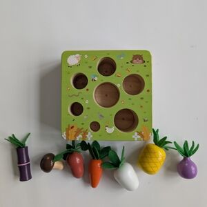 Wooden Vegetable Sorting Toy